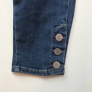 Just Black Jeans - Just Black High Rise Skinny 3 Button Ankle Crop Just Black Jeans - Just Black High Rise Skinny 3 Button Ankle Crop